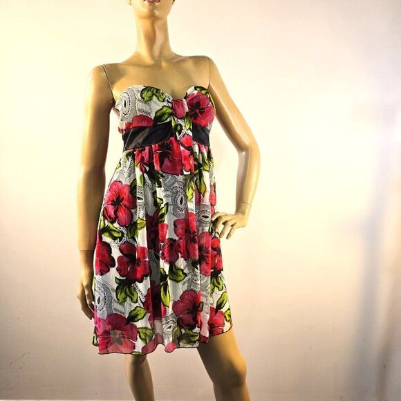 Twik Simons Mini Tube Dress Youth Size Large Vintage Y2K 90s Strapless USA Made - Picture 4 of 8